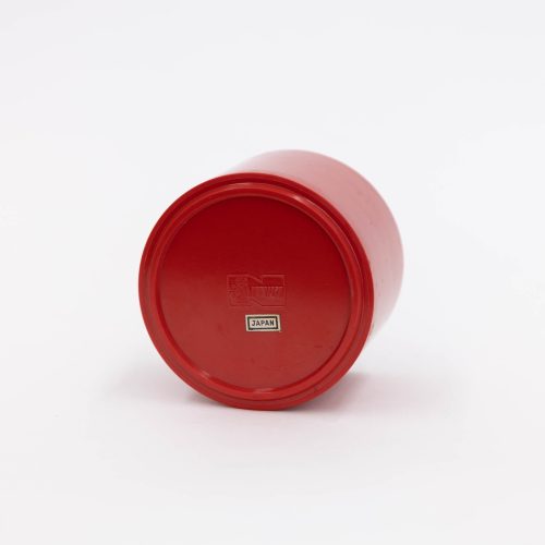 111 60s plastic ashtray with cast iron lid red 448845