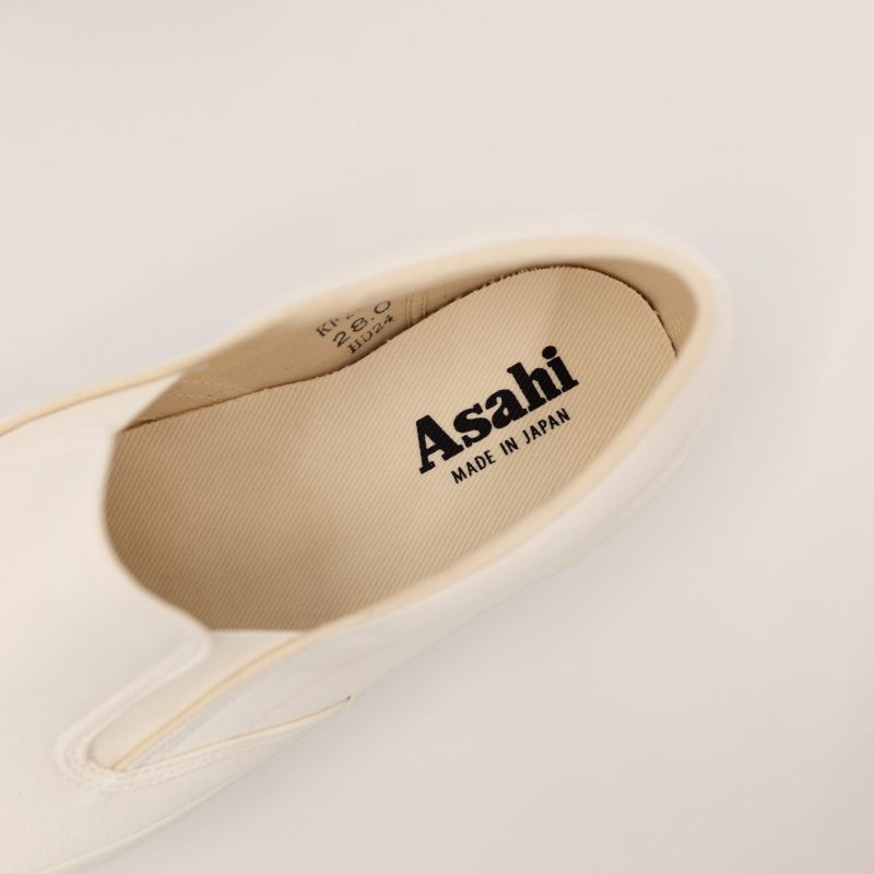 asahi deck slip on white shoes 921335