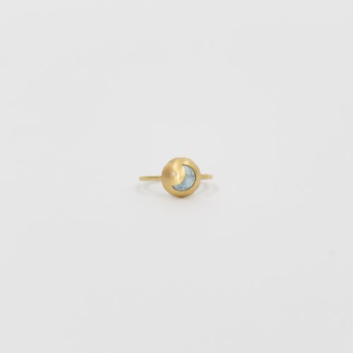 black barc aquamarine moon ring 725435