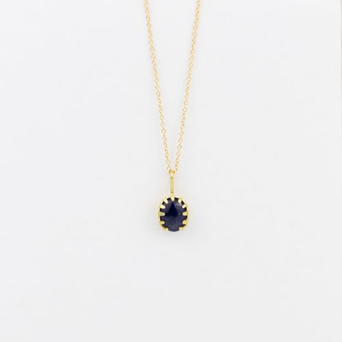 black barc doku blue sapphire necklace 909174