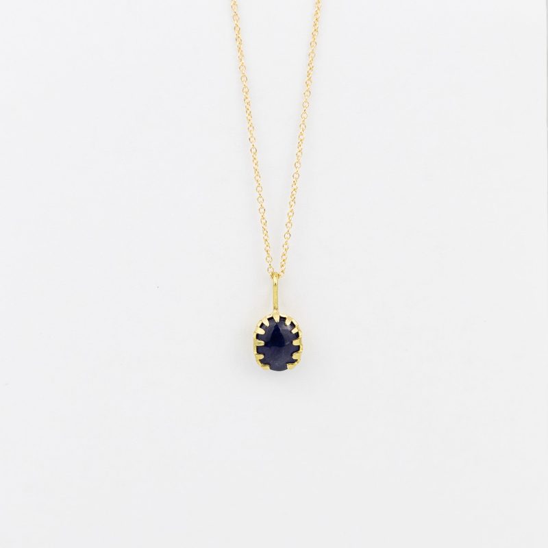 black barc doku blue sapphire necklace 909174