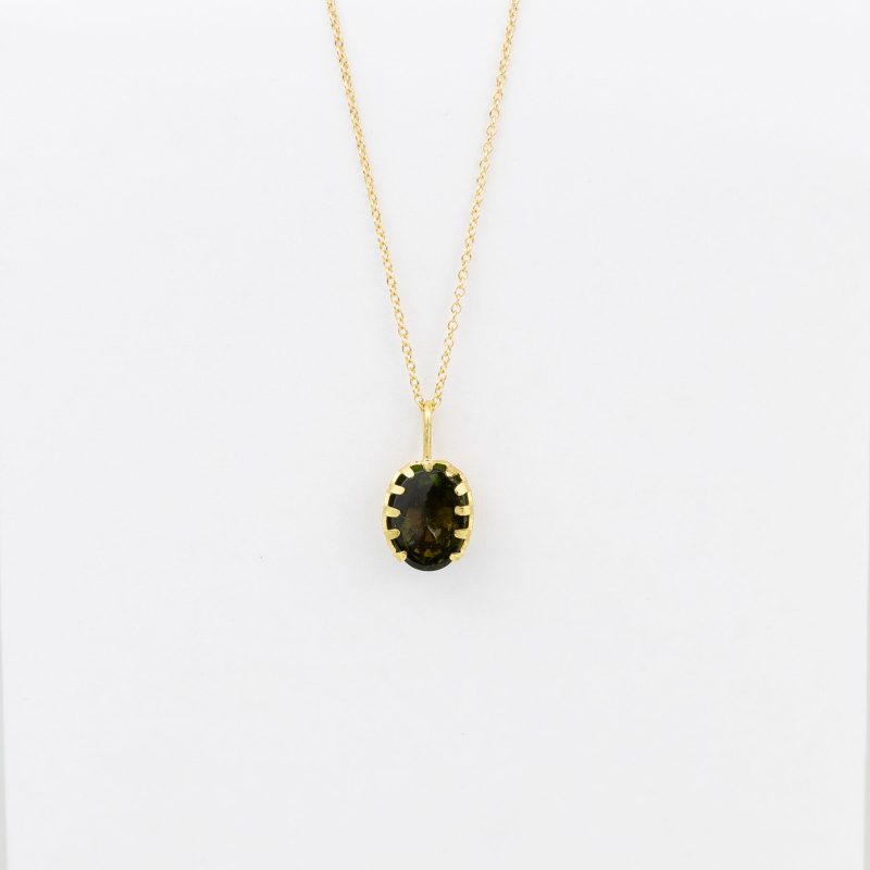 black barc doku green tourmaline necklace 495030