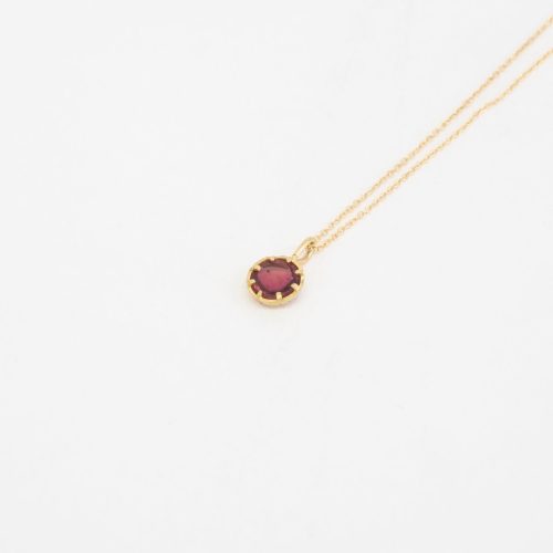 black barc kyu necklace no 27 pink tourmaline 186862