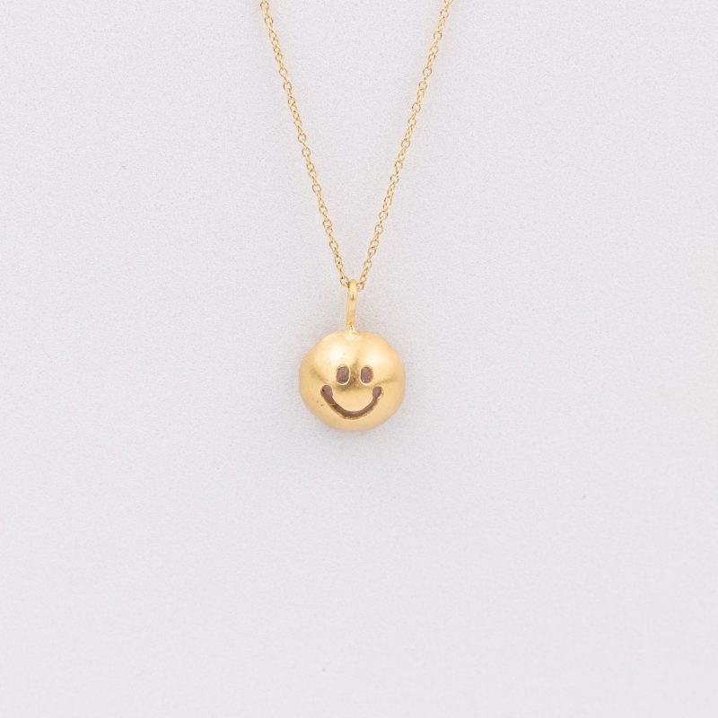 black barc smiley no 8 necklace 786315