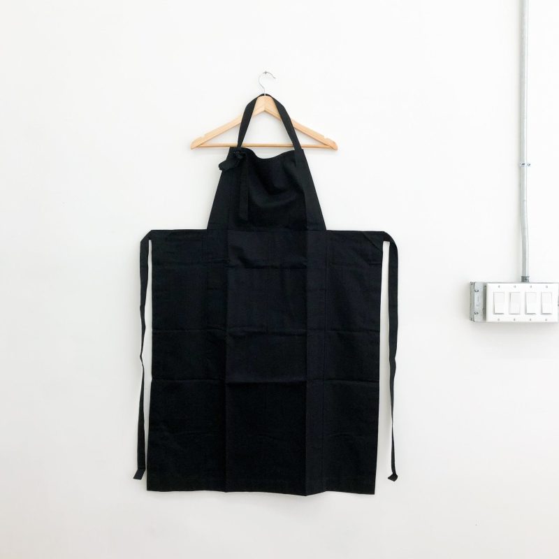 black bibbed apron by hakui hakui 6803 9 177154