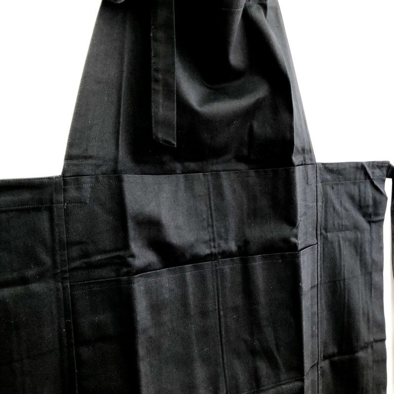 black bibbed apron by hakui hakui 6803 9 570675