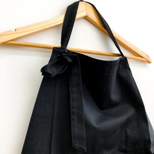 black bibbed apron by hakui hakui 6803 9 620307