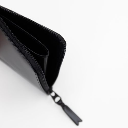 cdg zip around very black wallet 731907