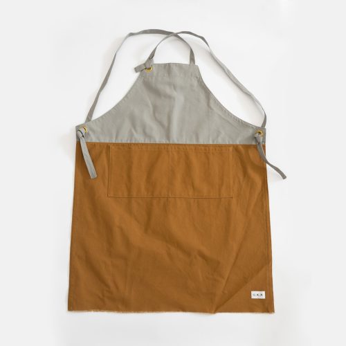 G.K.P Slip - On Style Apron with fringe finish : Organic Cotton | Tortoise General Store