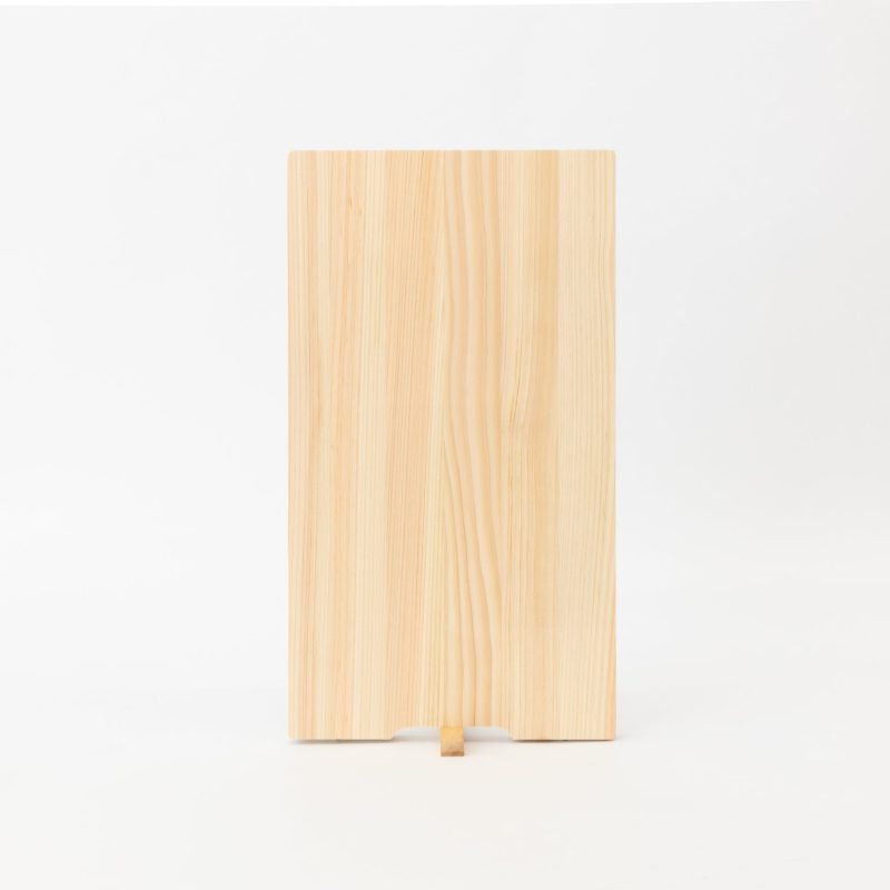 hinoki cutting board with stand 737563