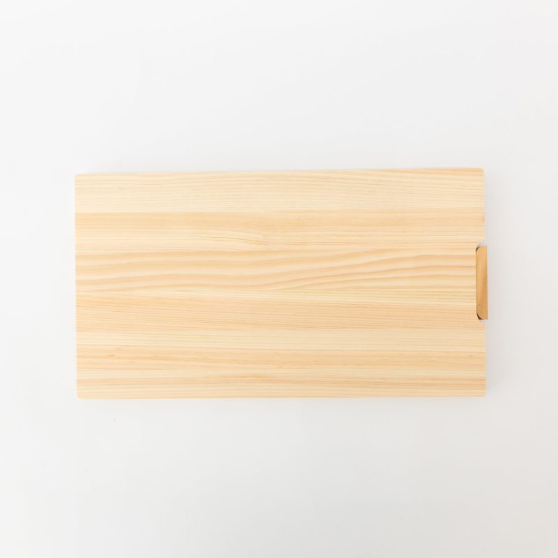 hinoki cutting board with stand 915504