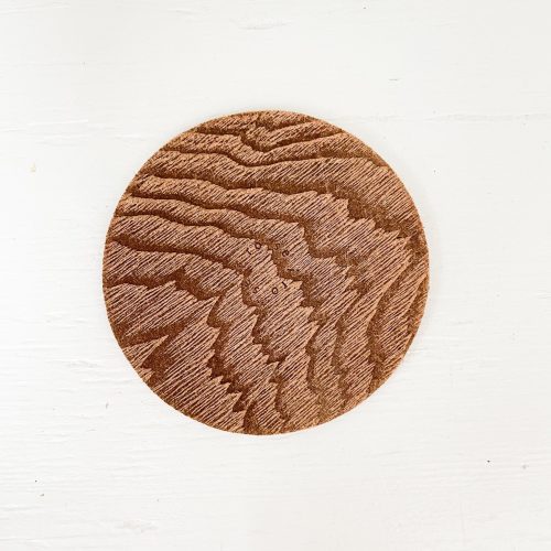 irose coaster plywood and paper leather 197956