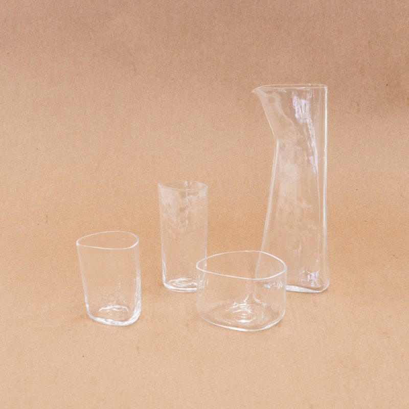 kimoto glass foison sake set 402210