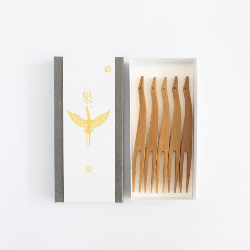 kosuga bamboo dessert forks sets of 5 451370