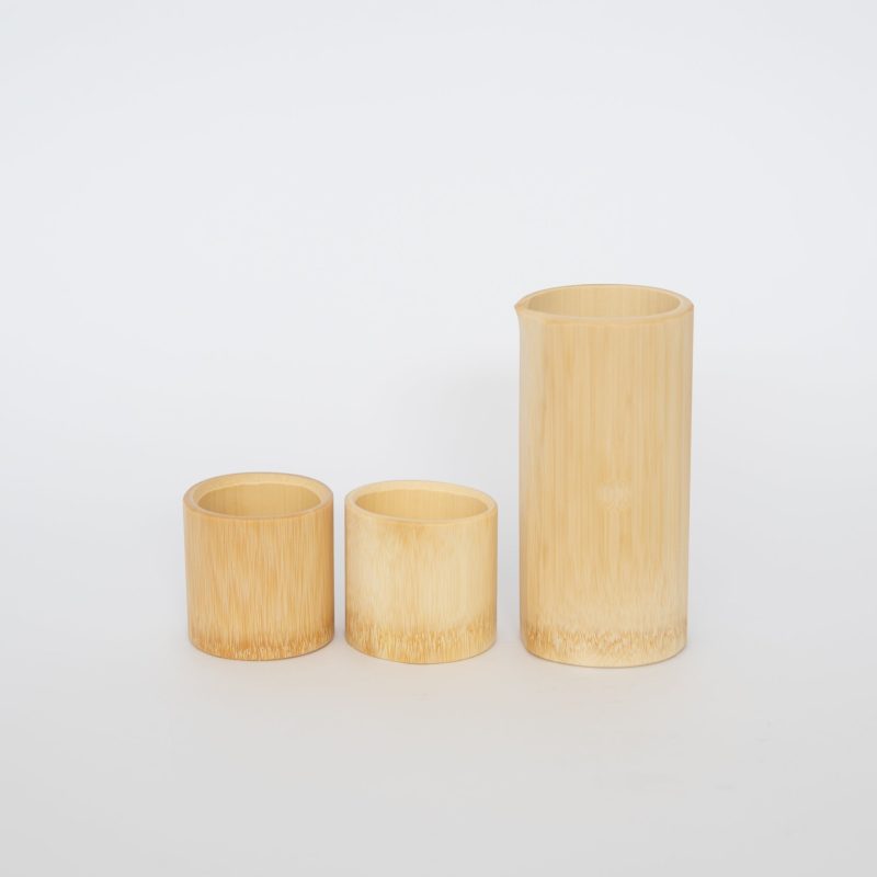 kosuga bamboo sake pitcher and cup set 593228