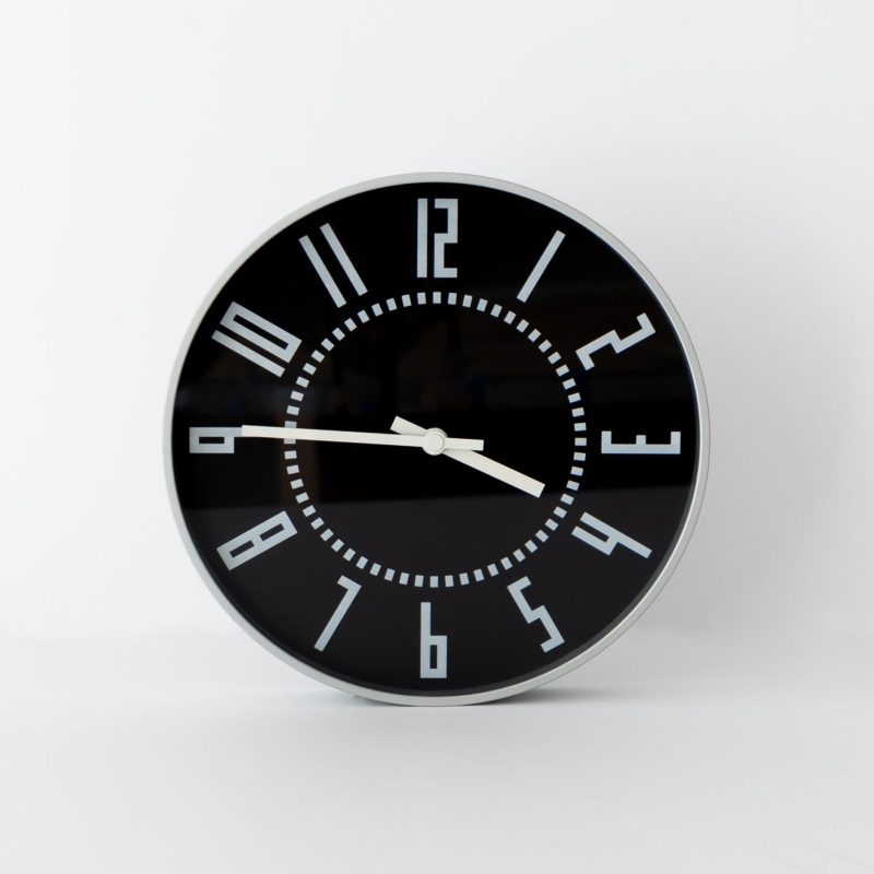 lemnos eki sapporo station wall clock black 725068