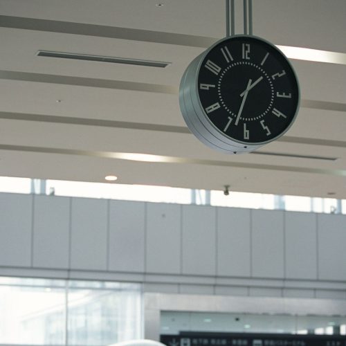 lemnos eki sapporo station wall clock til16 01 bk 144657