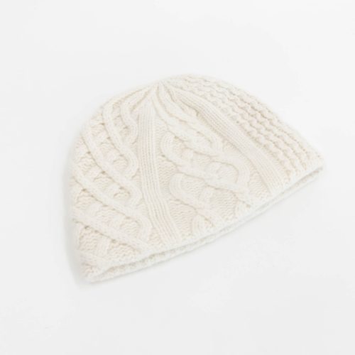 mature ha slant cutting knit cap aran 732204