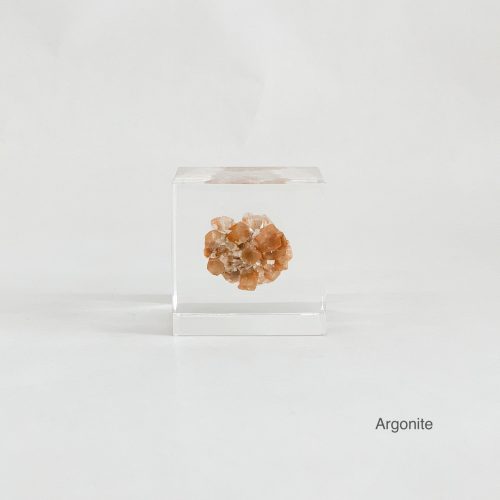 Mineral Sola Cube: Argonite Stone