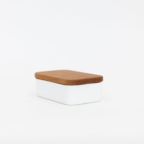 Noda Horo Enamel Butter Case with Wood Lid | Tortoise General Store