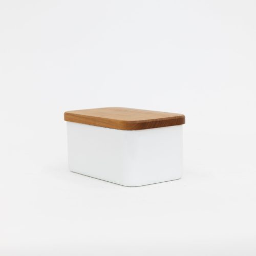 Noda Horo Enamel Butter Case with Wood Lid | Tortoise General Store