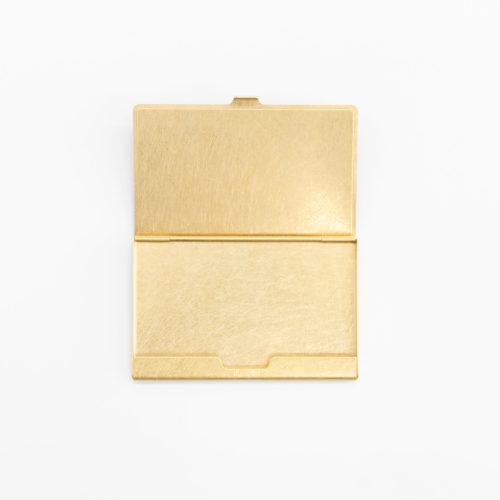 picus brass wood card case 468762