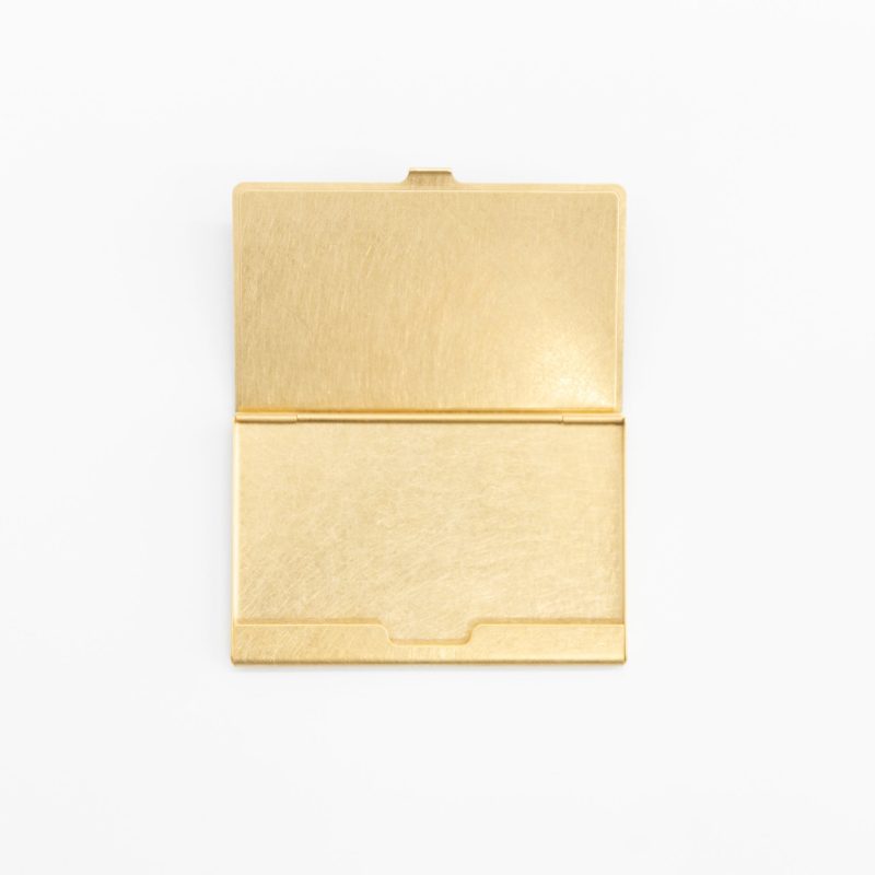 picus brass wood card case 468762