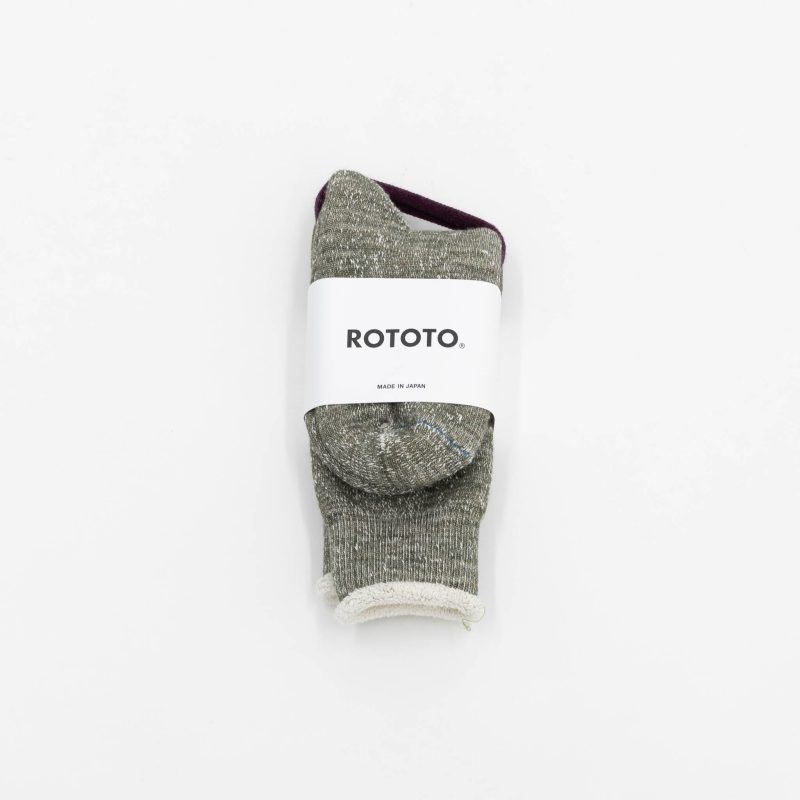 rototo double face crew socks 694480