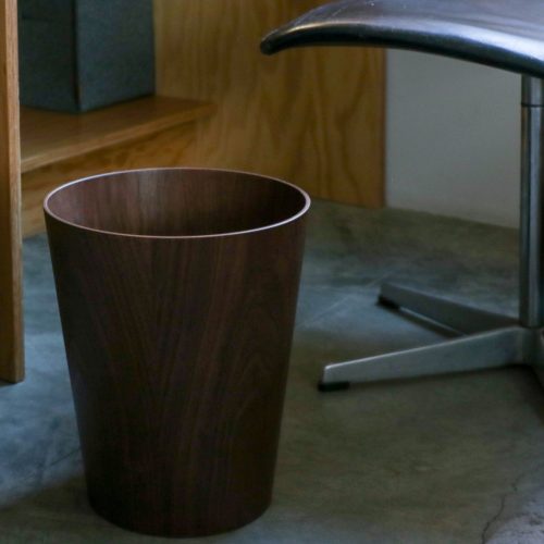 saito walnut wastebasket 885460