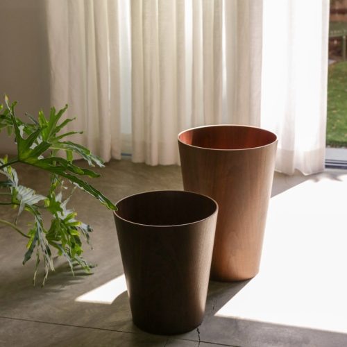 saito walnut wastebasket 914529