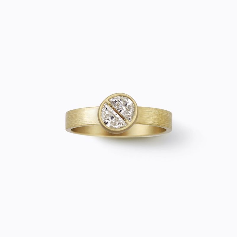 shihara align half round diamond ring 01 623091