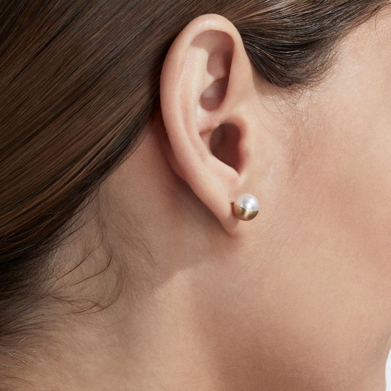 shihara half pearl earring 900 224309