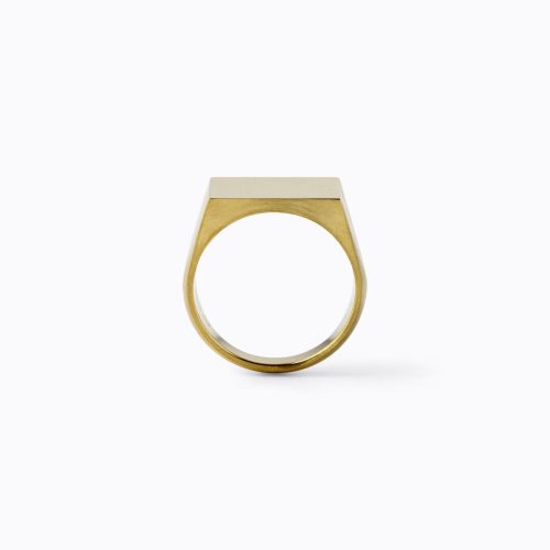 shihara signet square ring s 735893