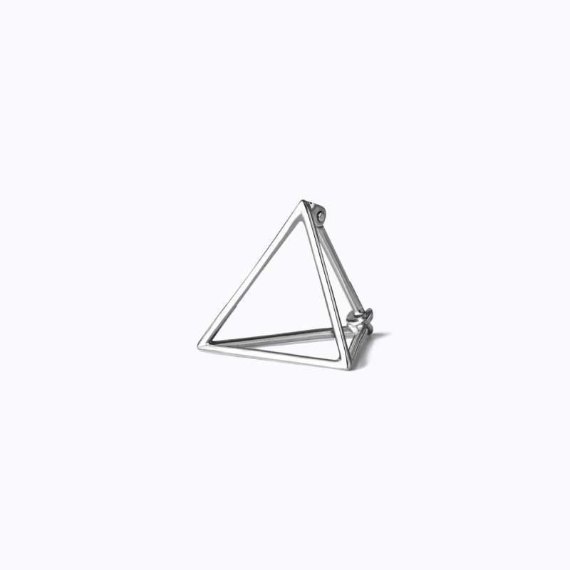 shihara triangle earring 15 white gold 712796