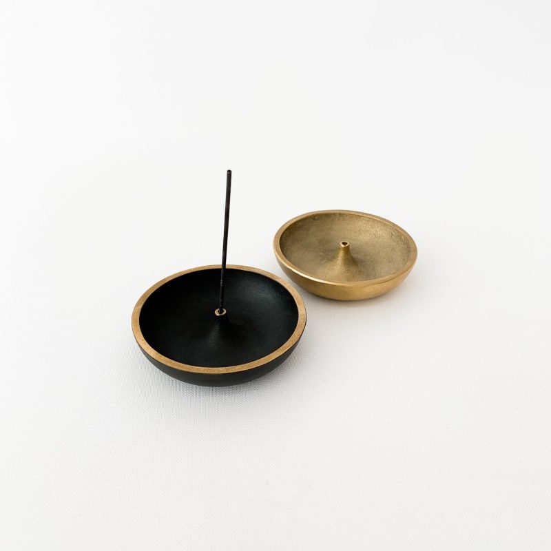 sn incense holder in brass sn007 and black finish sn016 674379