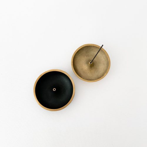 sn incense holder in brass sn007 and black finish sn016 870080