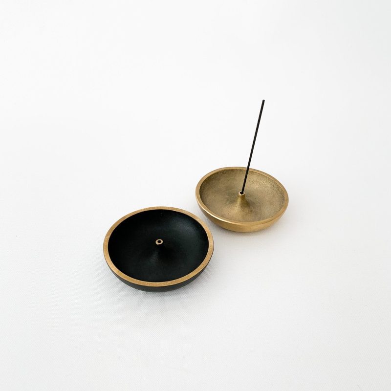 sn incense holder in brass sn007 and black finish sn016 931787