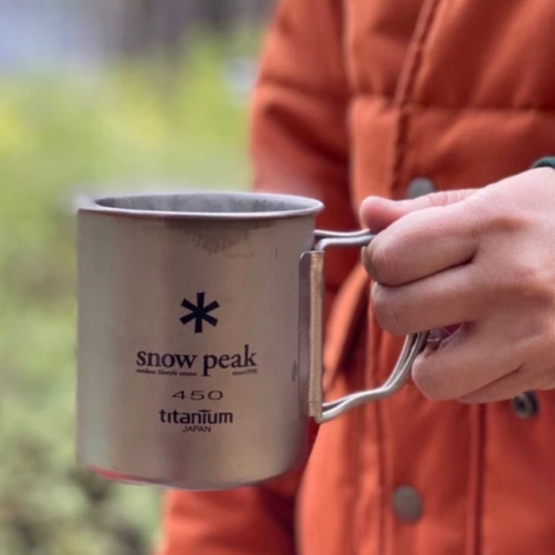 snow peak stainless double wall 450 mug 286557