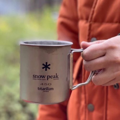 snow peak titanium single wall mugs 528652