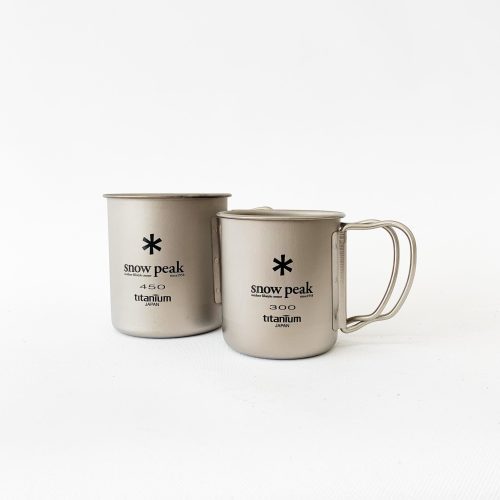 snow peak titanium single wall mugs 992427