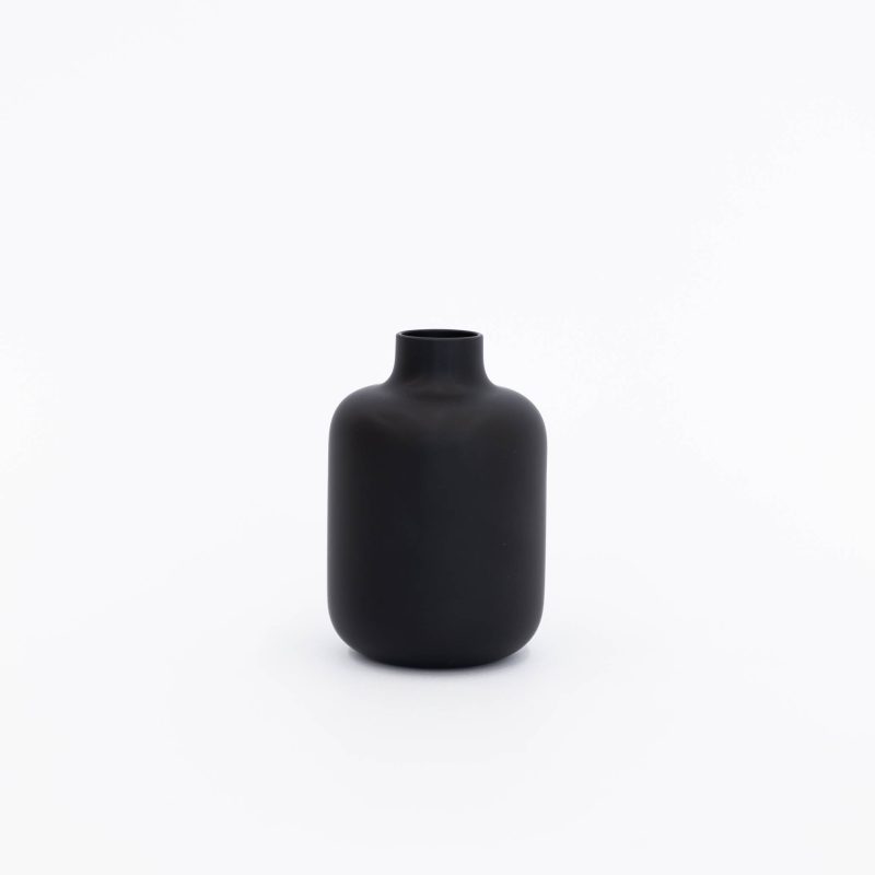 sugahara matte black sake bottle 303684