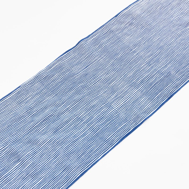 tenugui blue wavy staggered stripe 971231