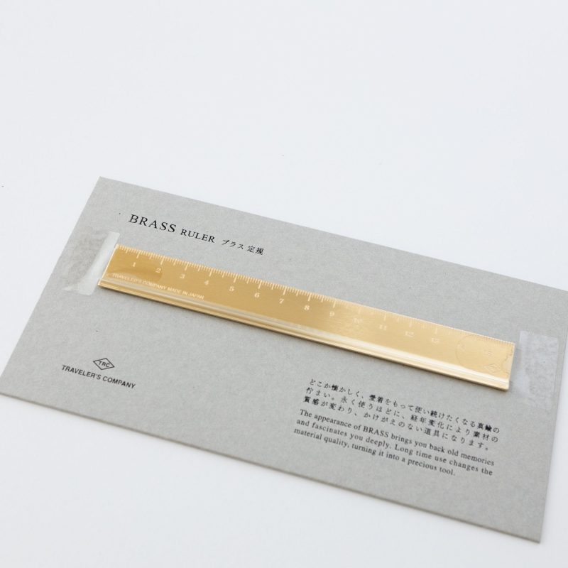 travelers company brass cm ruler 638392