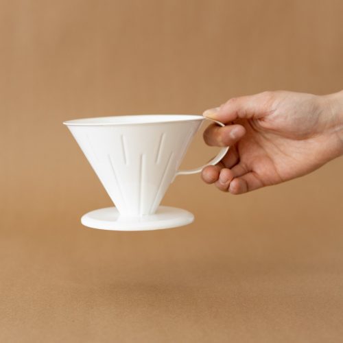 white enamel coffee dripper 733078